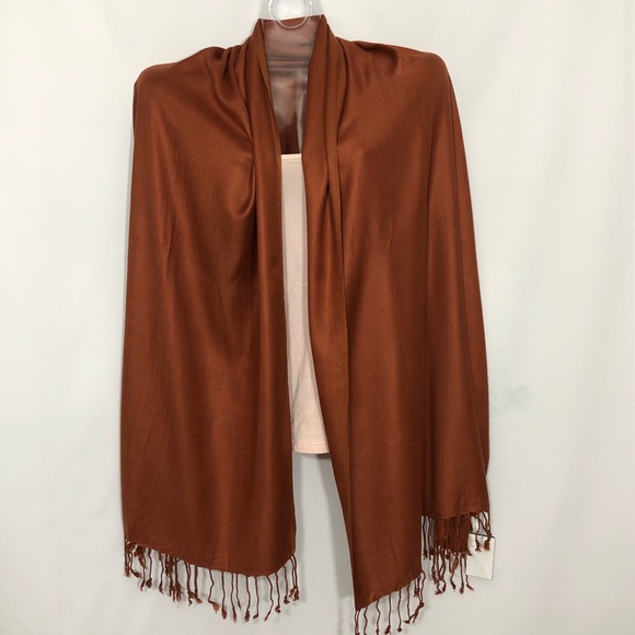 Accessories - Pashmina style scarf bronze brown New With Tags